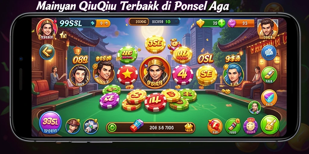 Screenshot gameplay seru 99SL yang menampilkan aksi QiuQiu.