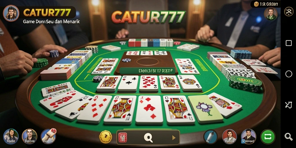 Tampilan gameplay CATUR777 yang seru dan interaktif.