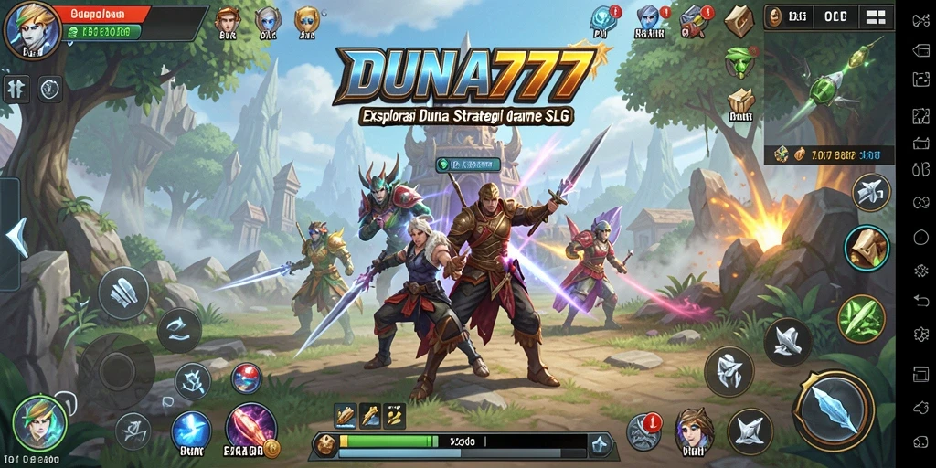 Tampilan aksi seru dalam gameplay DUNIA777 yang strategis.