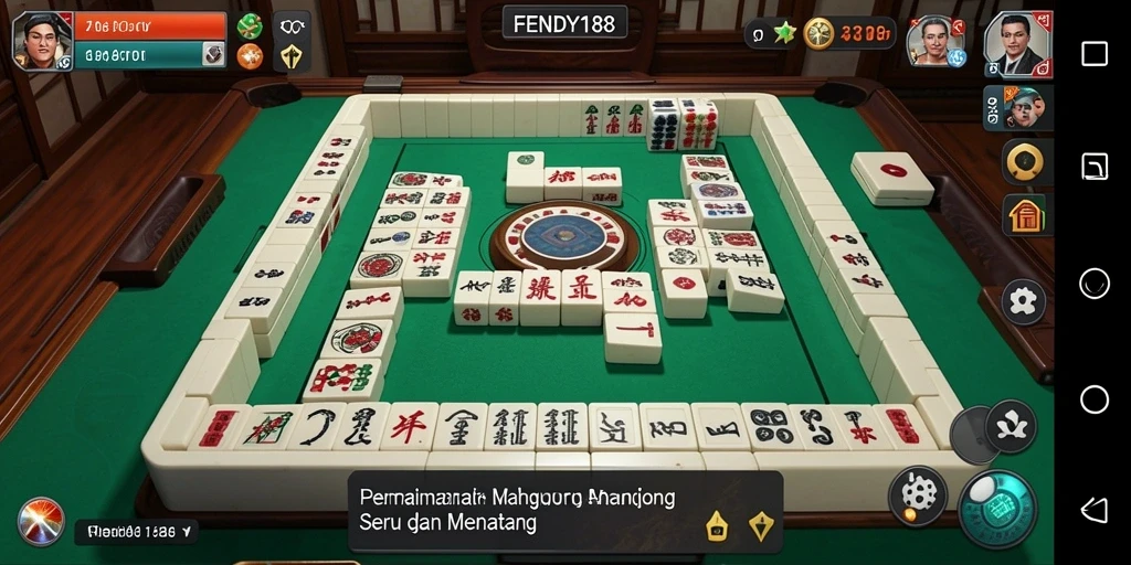 Tangkapan layar FENDY188 menampilkan pengalaman bermain Mahjong yang menarik.