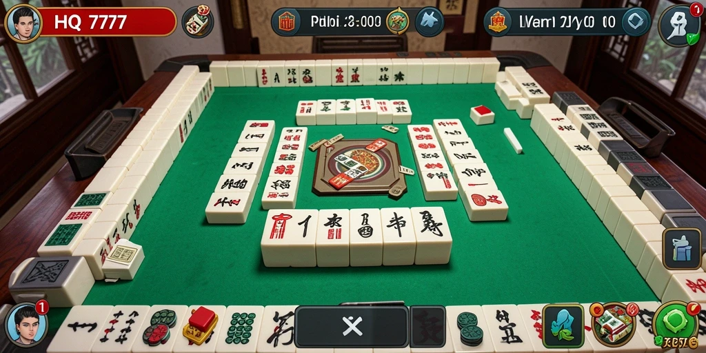 Screenshot HQ777 menampilkan gameplay Mahjong yang menawan dan seru.