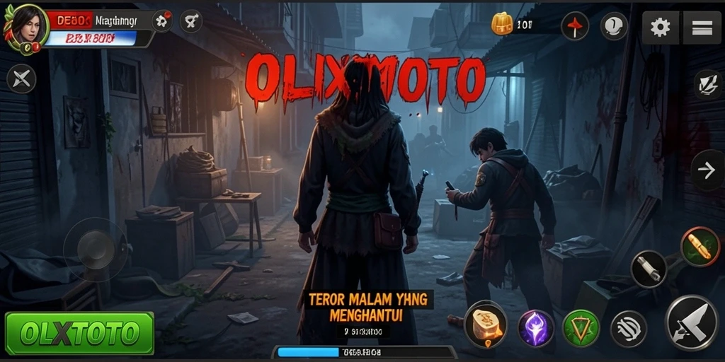 Tampilan screenshot dari gameplay OLXTOTO yang menghantui dan menakutkan.