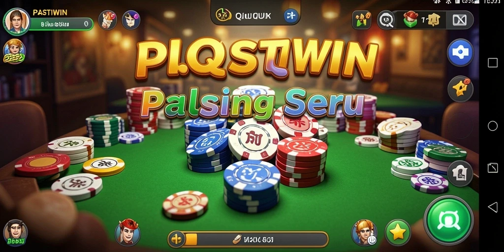 Screenshot utama menunjukkan aksi seru gameplay QiuQiu.